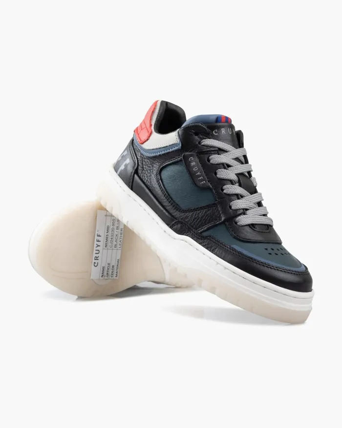 Cruyff Nemes Mid Blackblue Junior Sneakers