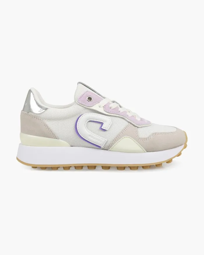 Cruyff Park RunnerMeshSuede Crme Women Sneakers