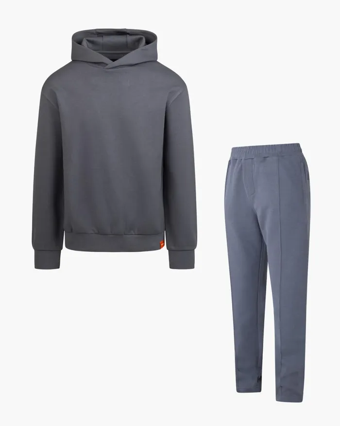 Cruyff Pique Hoodie Anthracite Men Sweats and Hoodies