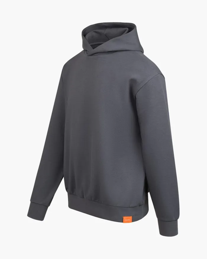 Cruyff Pique Hoodie Anthracite Men Sweats and Hoodies