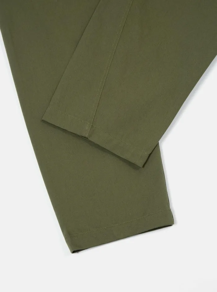 Curved Pant In Light Olive Twill Men Universal Works Suiting