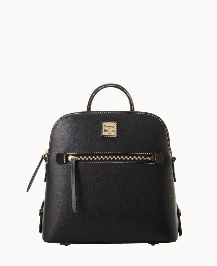 Dooney and Bourke Backpacks Saffiano Backpack Black 8211 WomenMen