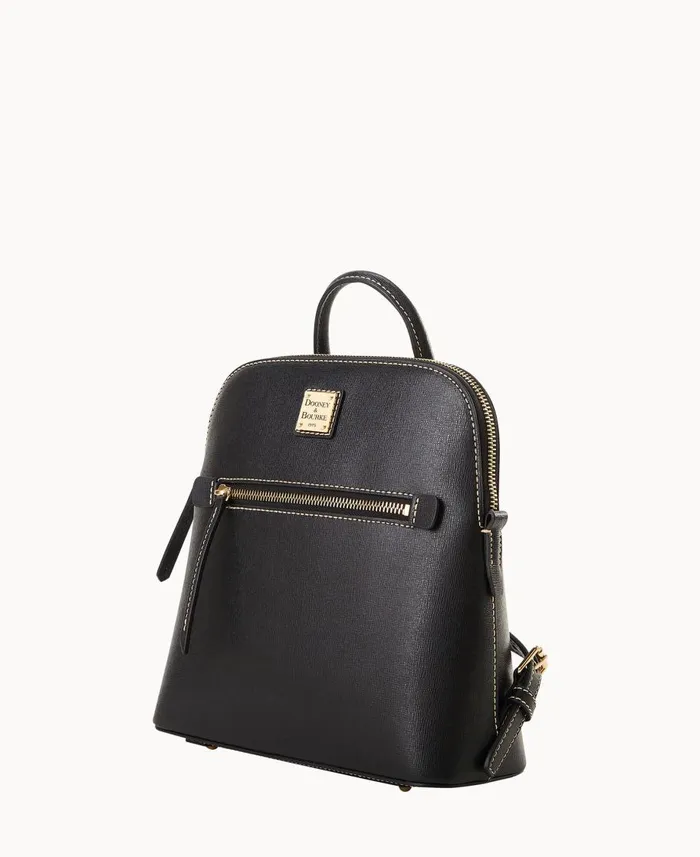 Dooney and Bourke Backpacks Saffiano Backpack Black 8211 WomenMen