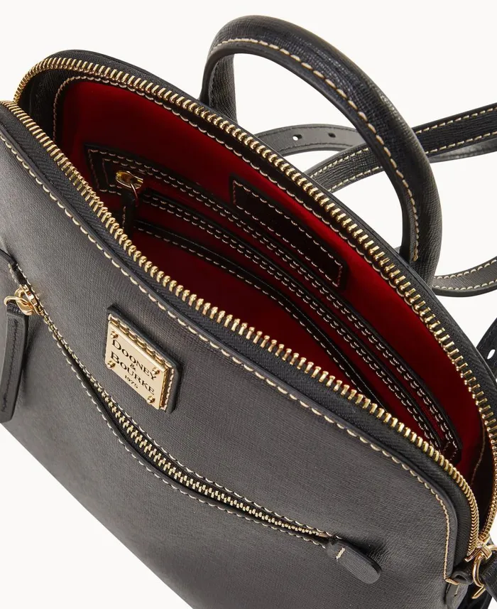 Dooney and Bourke Backpacks Saffiano Backpack Black 8211 WomenMen