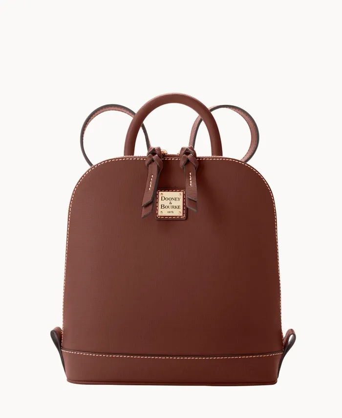 Dooney and Bourke Backpacks Saffiano Small Zip Pod Backpack Amber 8211 WomenMen Dooney and Bourke Backpacks Saffiano Small Zip Pod Backpack Amber 8211 WomenMen