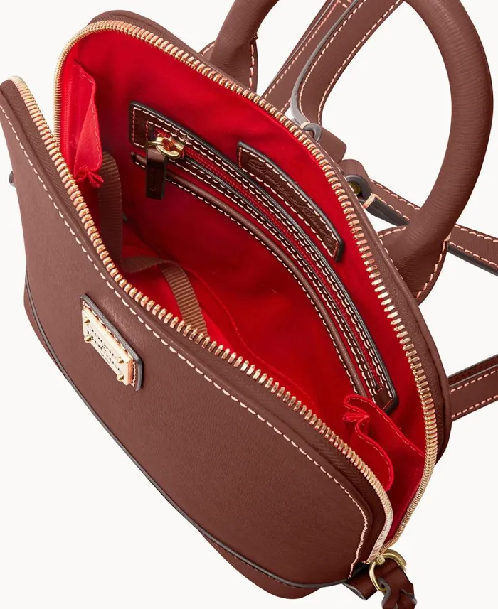 Dooney and Bourke Backpacks Saffiano Small Zip Pod Backpack Amber 8211 WomenMen Dooney and Bourke Backpacks Saffiano Small Zip Pod Backpack Amber 8211 WomenMen