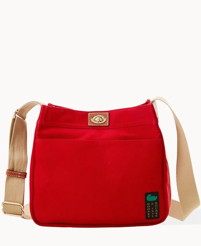Dooney and Bourke Crossbodies Canvas Crossbody 28 Red 8211 WomenMen