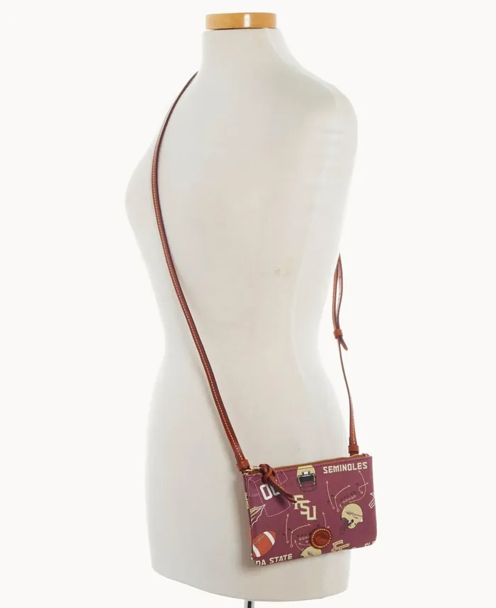 Dooney and Bourke Crossbodies Collegiate Florida State Top Zip Crossbody Florida State 8211 WomenMen