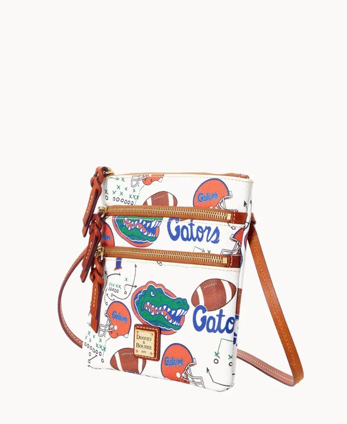 Dooney and Bourke Crossbodies Collegiate University Of Florida N S Triple Zip Crossbody U Of Florida 8211 WomenMen Dooney and Bourke Crossbodies Collegiate University Of Florida N S Triple Zip Crossbody U Of Florida 8211 WomenMen