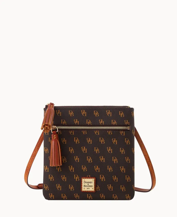 Dooney and Bourke Crossbodies Gretta Double Zip Tassel Crossbody Brown Tmoro 8211 WomenMen Dooney and Bourke Crossbodies Gretta Double Zip Tassel Crossbody Brown Tmoro 8211 WomenMen