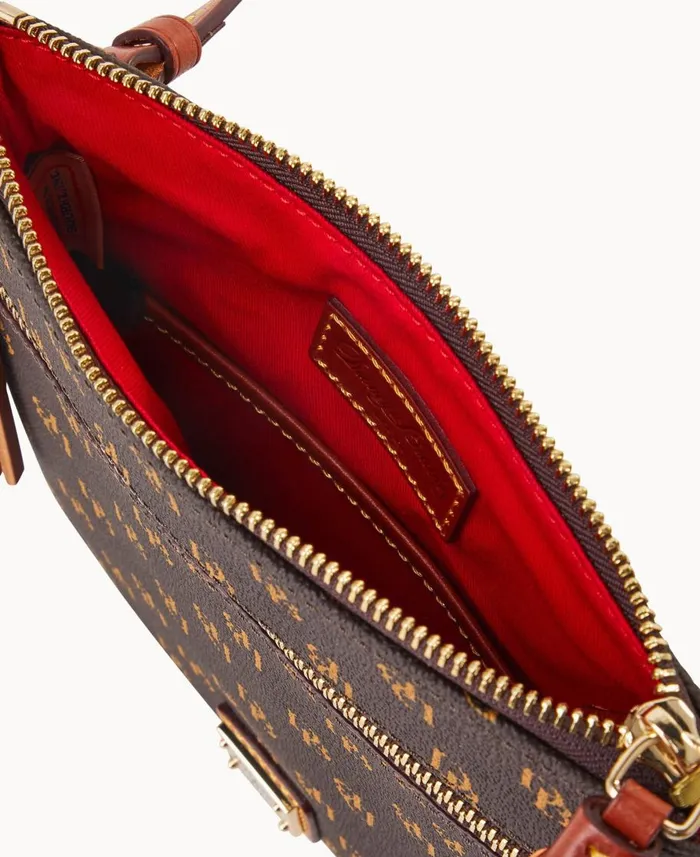 Dooney and Bourke Crossbodies Gretta Double Zip Tassel Crossbody Brown Tmoro 8211 WomenMen Dooney and Bourke Crossbodies Gretta Double Zip Tassel Crossbody Brown Tmoro 8211 WomenMen