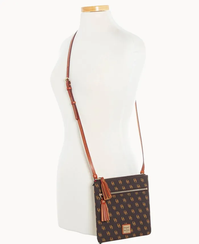 Dooney and Bourke Crossbodies Gretta Double Zip Tassel Crossbody Brown Tmoro 8211 WomenMen Dooney and Bourke Crossbodies Gretta Double Zip Tassel Crossbody Brown Tmoro 8211 WomenMen