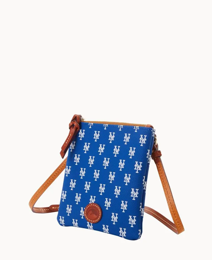 Dooney and Bourke Crossbodies MLB Mets Small North South Top Zip Crossbody Mets 8211 WomenMen Dooney and Bourke Crossbodies MLB Mets Small North South Top Zip Crossbody Mets 8211 WomenMen