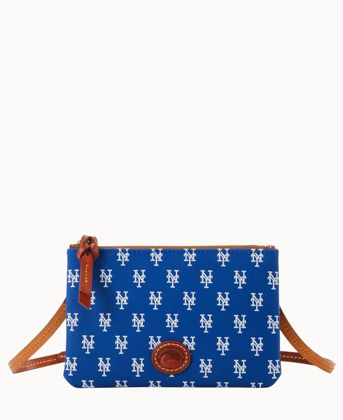 Dooney and Bourke Crossbodies MLB Mets Top Zip Crossbody Mets 8211 WomenMen