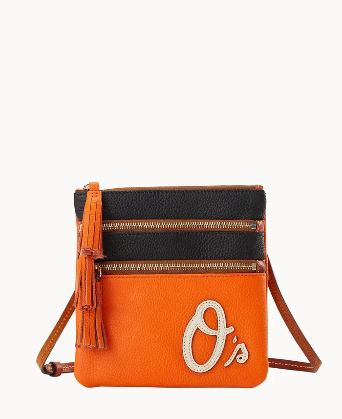 Dooney and Bourke Crossbodies MLB Orioles Triple Zip Crossbody Orioles 8211 WomenMen Dooney and Bourke Crossbodies MLB Orioles Triple Zip Crossbody Orioles 8211 WomenMen