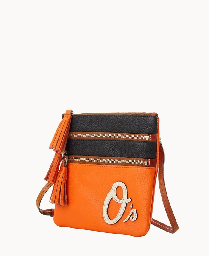 Dooney and Bourke Crossbodies MLB Orioles Triple Zip Crossbody Orioles 8211 WomenMen Dooney and Bourke Crossbodies MLB Orioles Triple Zip Crossbody Orioles 8211 WomenMen