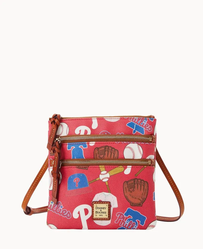 Dooney and Bourke Crossbodies MLB Phillies N S Triple Zip Crossbody Phillies 8211 WomenMen Dooney and Bourke Crossbodies MLB Phillies N S Triple Zip Crossbody Phillies 8211 WomenMen