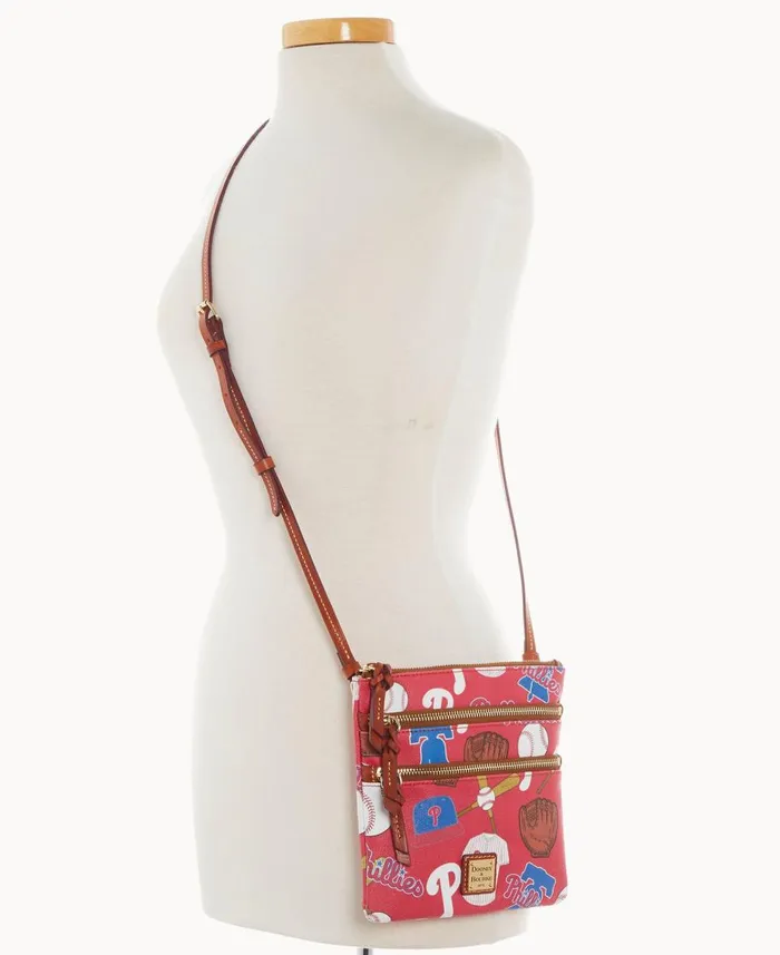 Dooney and Bourke Crossbodies MLB Phillies N S Triple Zip Crossbody Phillies 8211 WomenMen Dooney and Bourke Crossbodies MLB Phillies N S Triple Zip Crossbody Phillies 8211 WomenMen