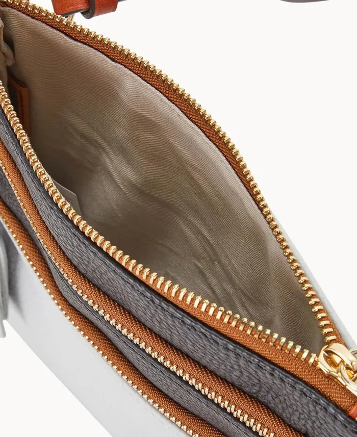 Dooney and Bourke Crossbodies MLB White Sox Triple Zip Crossbody White Sox 8211 WomenMen Dooney and Bourke Crossbodies MLB White Sox Triple Zip Crossbody White Sox 8211 WomenMen