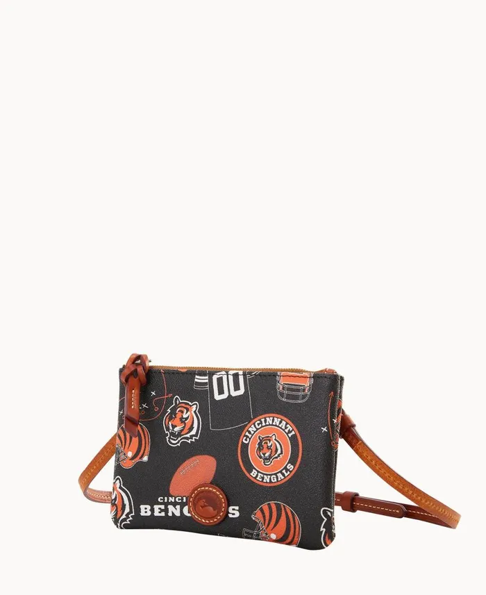 Dooney and Bourke Crossbodies NFL Bengals Top Zip Crossbody Bengals 8211 WomenMen