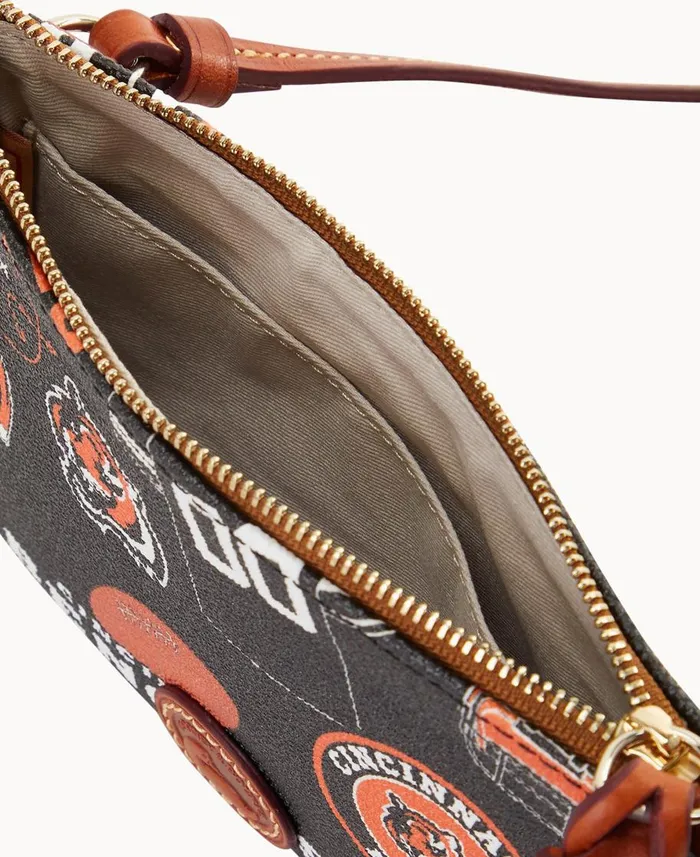 Dooney and Bourke Crossbodies NFL Bengals Top Zip Crossbody Bengals 8211 WomenMen