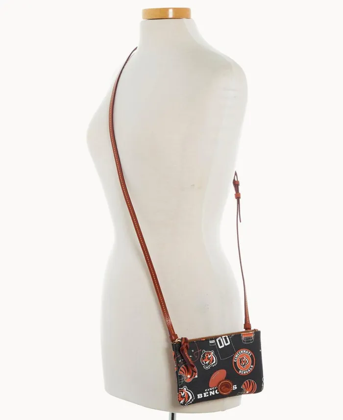 Dooney and Bourke Crossbodies NFL Bengals Top Zip Crossbody Bengals 8211 WomenMen