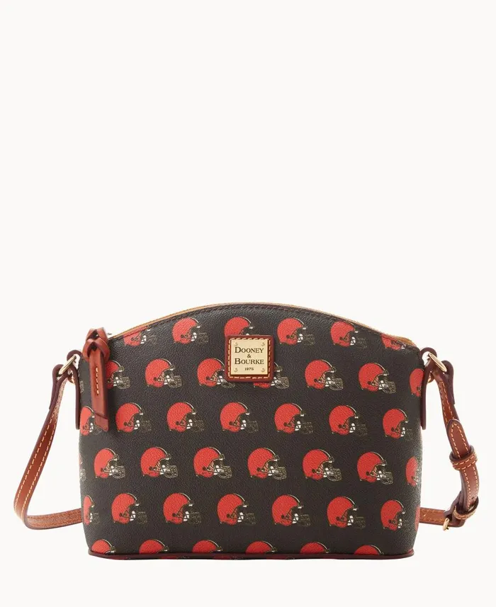 Dooney and Bourke Crossbodies NFL Browns Suki Crossbody Med Wristlet Browns 8211 WomenMen