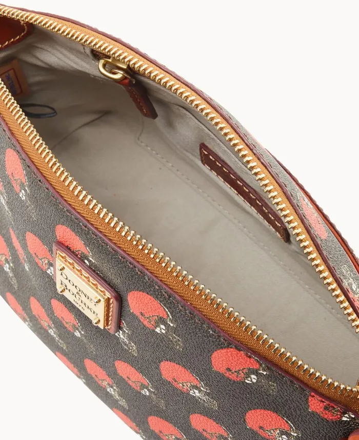 Dooney and Bourke Crossbodies NFL Browns Suki Crossbody Med Wristlet Browns 8211 WomenMen Dooney and Bourke Crossbodies NFL Browns Suki Crossbody Med Wristlet Browns 8211 WomenMen