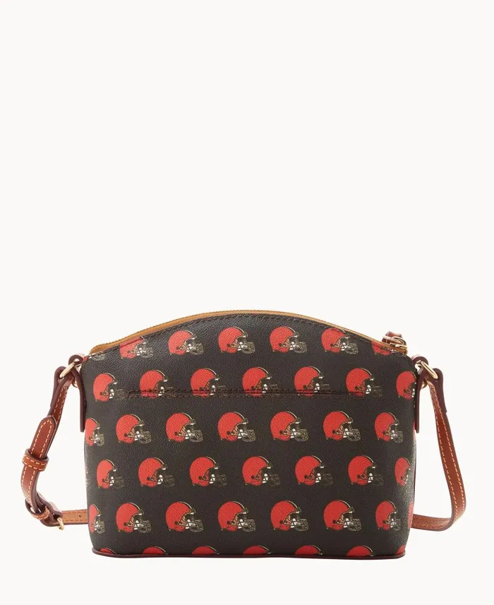 Dooney and Bourke Crossbodies NFL Browns Suki Crossbody Med Wristlet Browns 8211 WomenMen Dooney and Bourke Crossbodies NFL Browns Suki Crossbody Med Wristlet Browns 8211 WomenMen