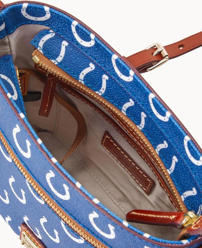 Dooney and Bourke Crossbodies NFL Colts Small Zip Crossbody Colts 8211 WomenMen Dooney and Bourke Crossbodies NFL Colts Small Zip Crossbody Colts 8211 WomenMen