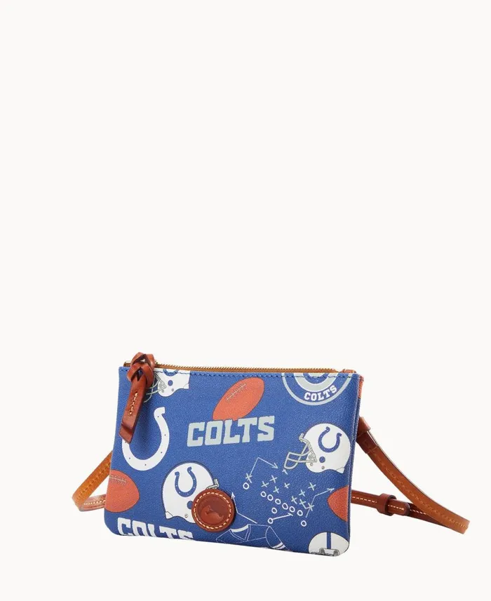 Dooney and Bourke Crossbodies NFL Colts Top Zip Crossbody Colts 8211 WomenMen
