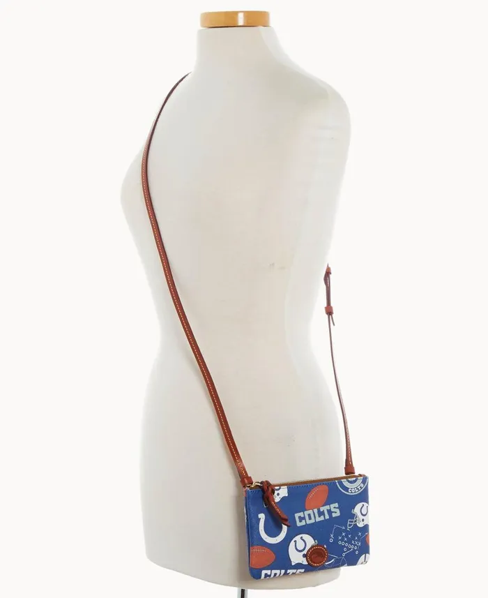 Dooney and Bourke Crossbodies NFL Colts Top Zip Crossbody Colts 8211 WomenMen