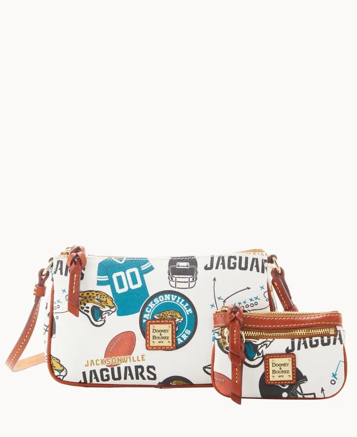 Dooney and Bourke Crossbodies NFL Jaguars Lexi Crossbody Sm Coin Case Jaguars 8211 WomenMen Dooney and Bourke Crossbodies NFL Jaguars Lexi Crossbody Sm Coin Case Jaguars 8211 WomenMen