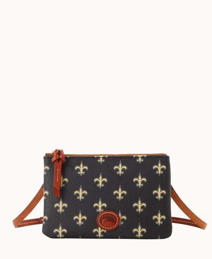 Dooney and Bourke Crossbodies NFL Saints Top Zip Crossbody Saints 8211 WomenMen Dooney and Bourke Crossbodies NFL Saints Top Zip Crossbody Saints 8211 WomenMen