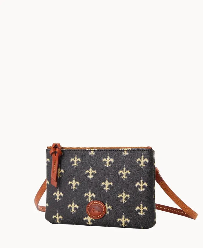 Dooney and Bourke Crossbodies NFL Saints Top Zip Crossbody Saints 8211 WomenMen