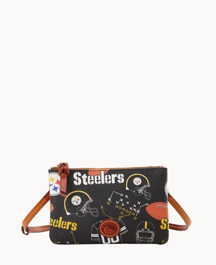 Dooney and Bourke Crossbodies NFL Steelers Top Zip Crossbody Steelers 8211 WomenMen Dooney and Bourke Crossbodies NFL Steelers Top Zip Crossbody Steelers 8211 WomenMen