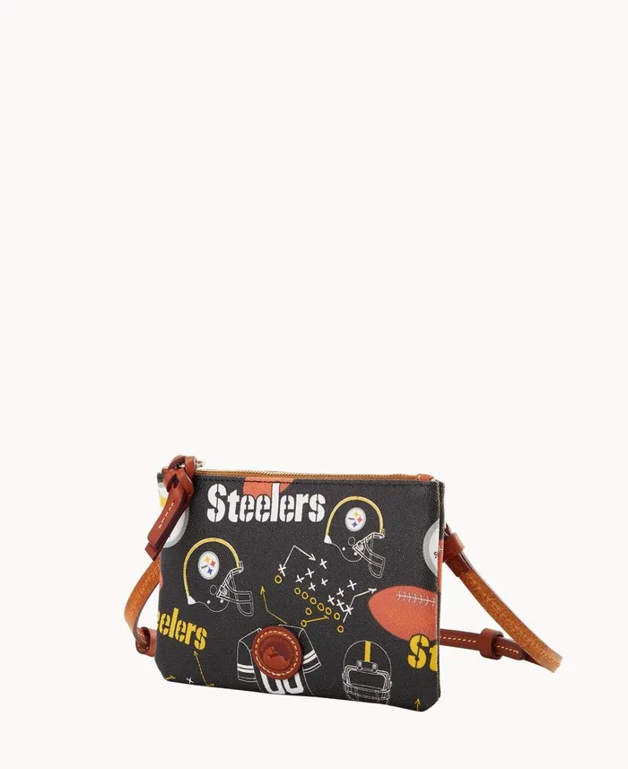 Dooney and Bourke Crossbodies NFL Steelers Top Zip Crossbody Steelers 8211 WomenMen Dooney and Bourke Crossbodies NFL Steelers Top Zip Crossbody Steelers 8211 WomenMen