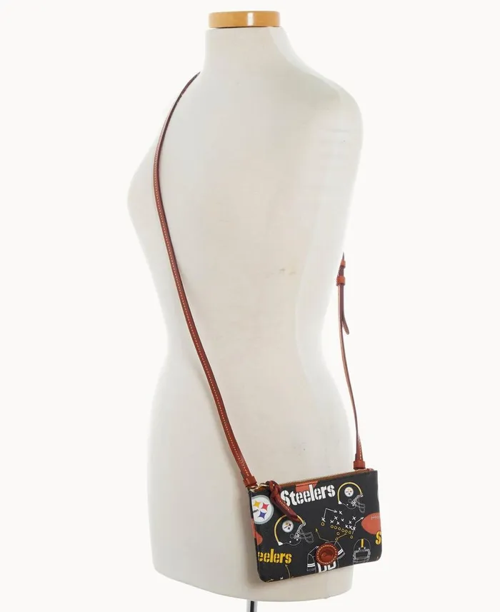 Dooney and Bourke Crossbodies NFL Steelers Top Zip Crossbody Steelers 8211 WomenMen Dooney and Bourke Crossbodies NFL Steelers Top Zip Crossbody Steelers 8211 WomenMen