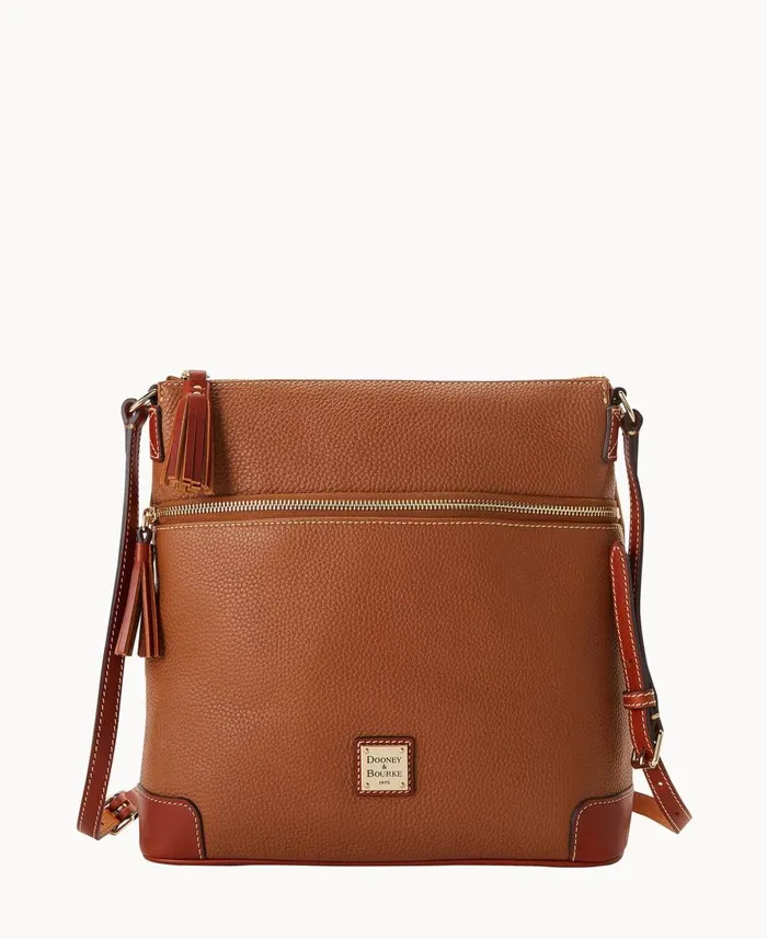 Dooney and Bourke Crossbodies Pebble Grain Large Tassel Crossbody Caramel 8211 WomenMen Dooney and Bourke Crossbodies Pebble Grain Large Tassel Crossbody Caramel 8211 WomenMen