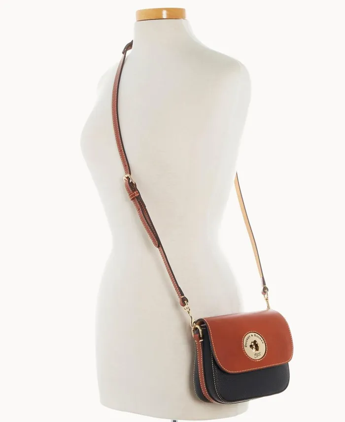 Dooney and Bourke Crossbodies Pebble Turnlock Flap Saddle Black 8211 WomenMen Dooney and Bourke Crossbodies Pebble Turnlock Flap Saddle Black 8211 WomenMen