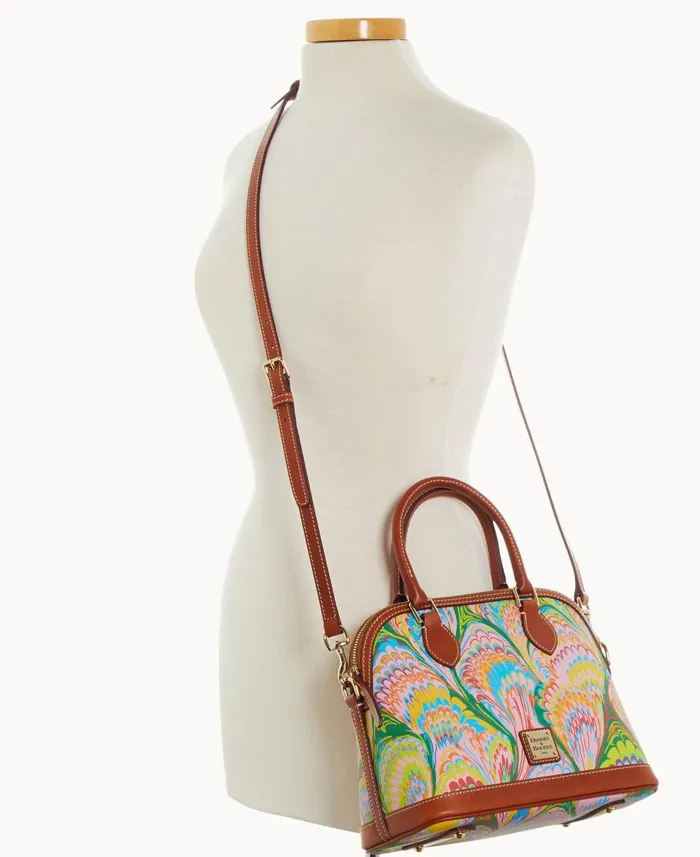 Dooney and Bourke Crossbodies Plumes Satchel Pink 8211 WomenMen