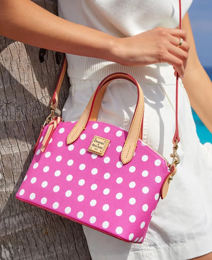 Dooney and Bourke Crossbodies Polka Dot Ruby Fuchsia 8211 WomenMen