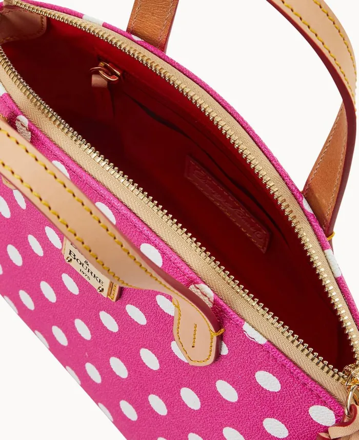 Dooney and Bourke Crossbodies Polka Dot Ruby Fuchsia 8211 WomenMen