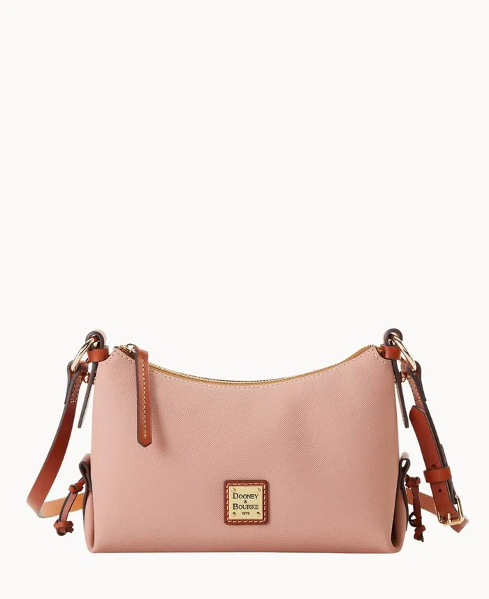 Dooney and Bourke Crossbodies Torino Hobo Crossbody Dusty Rose 8211 WomenMen