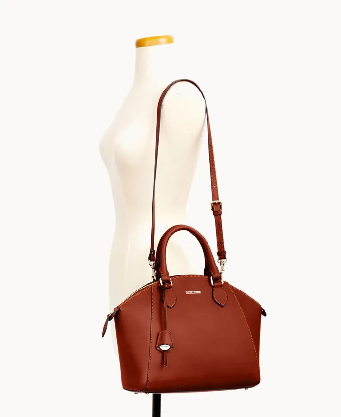 Dooney and Bourke Satchels Alto Sabrina Saddle 8211 WomenMen