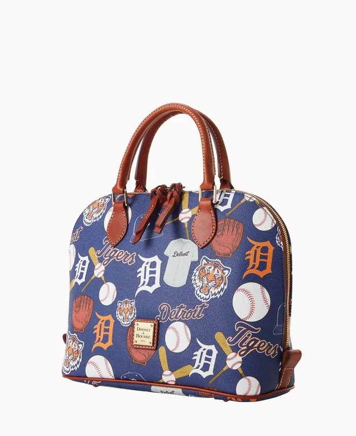 Dooney and Bourke Satchels MLB Tigers Zip Zip Satchel Tigers 8211 WomenMen