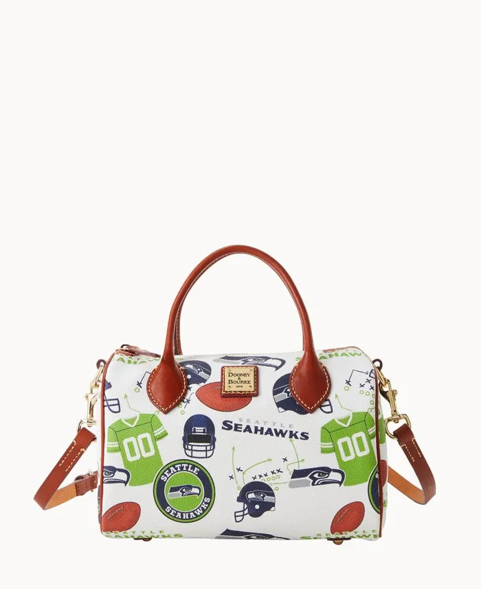 Dooney and Bourke Satchels NFL Seahawks Barrel Satchel Seahawks 8211 WomenMen