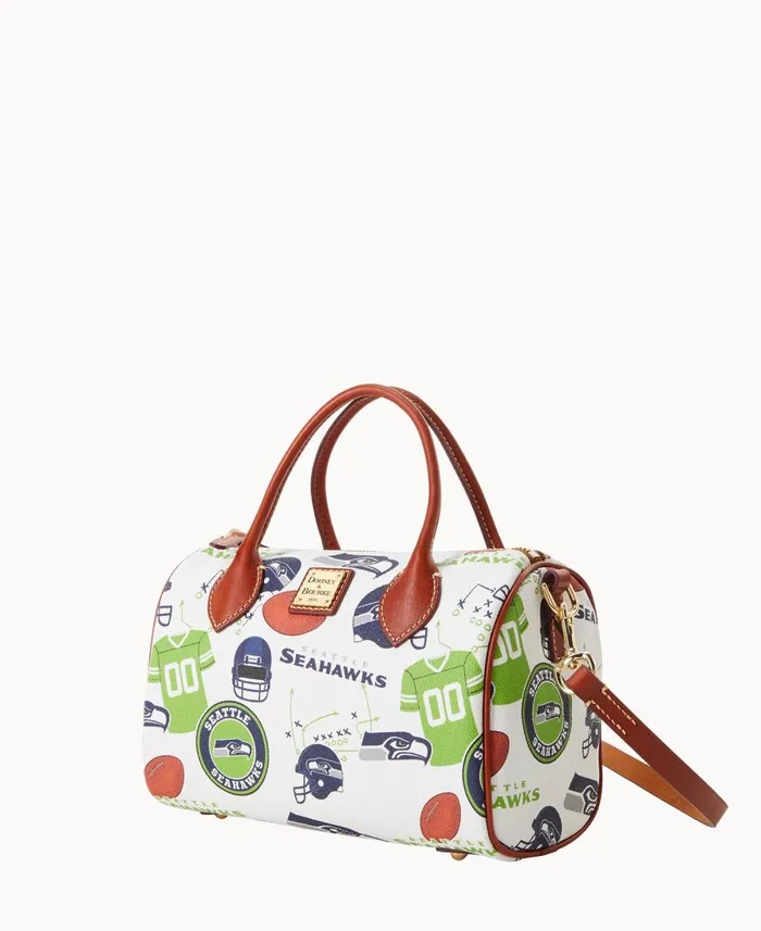 Dooney and Bourke Satchels NFL Seahawks Barrel Satchel Seahawks 8211 WomenMen Dooney and Bourke Satchels NFL Seahawks Barrel Satchel Seahawks 8211 WomenMen