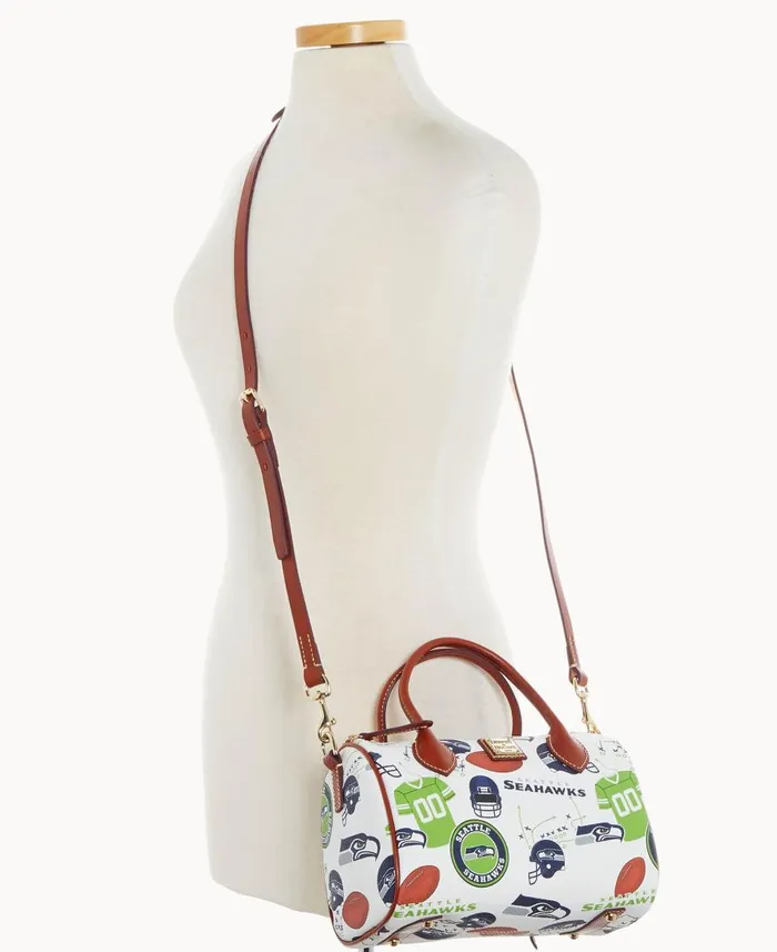 Dooney and Bourke Satchels NFL Seahawks Barrel Satchel Seahawks 8211 WomenMen Dooney and Bourke Satchels NFL Seahawks Barrel Satchel Seahawks 8211 WomenMen