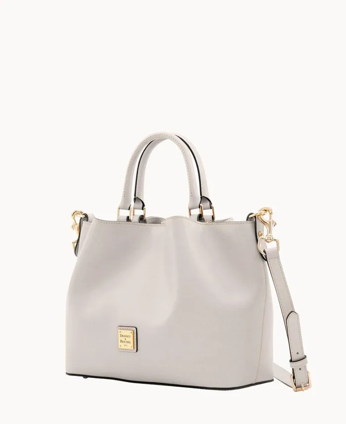 Dooney and Bourke Satchels Saffiano Brenna Ecru 8211 WomenMen